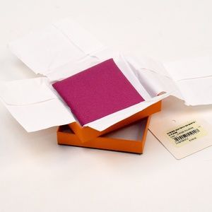 Hermes Mysore Goatskin GM Bastia Coin Purse in Rose Pourpre NWT